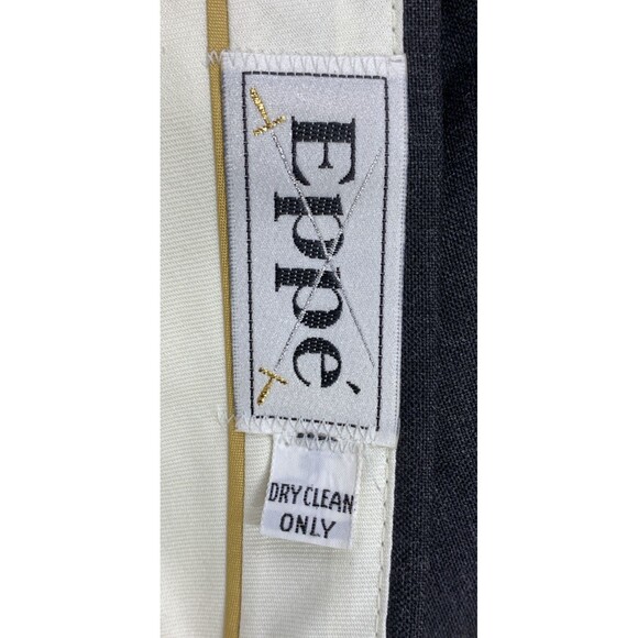 Eppe Amadeo Pants Mens 100% Worsted Wool Pleated Black Size 34 R X37 Business - Picture 14 of 15